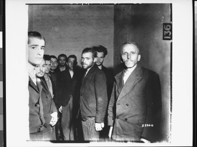 German Gestapo Agents Are Herded Together In Cell In Citadel Of Liege, Belgium by La Frano Pricing Limited Edition Print image