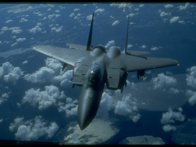 Strike Eagle Aircraft During In-Flight Refueling, Over Seymour Johnson Afb by H.H. Deffner Pricing Limited Edition Print image