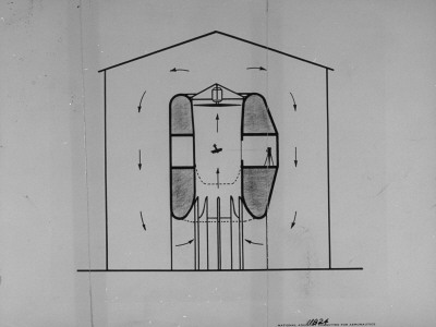 A Diagram Of An Aircraft's Test Result At The Langley Air Base Field by Carl Mydans Pricing Limited Edition Print image