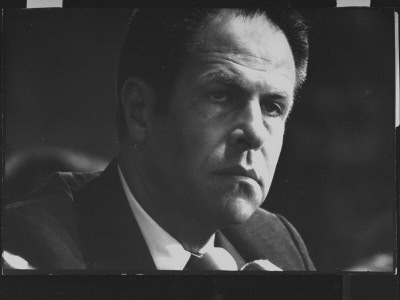 W.H. Chief Of Staff H. R. Haldeman Testifying At Watergate Hearings by Gjon Mili Pricing Limited Edition Print image