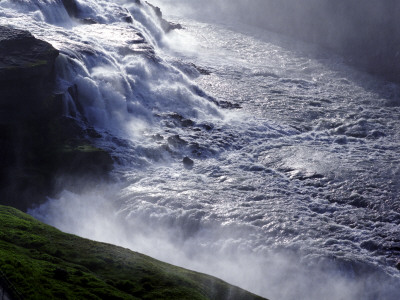 High Angle View Of A Waterfall, Gullfoss, Iceland by Atli Mar Pricing Limited Edition Print image