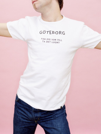 A Model Wearing A T-Shirt That Says 'Gothenburg' On It by Anna Danielsson Pricing Limited Edition Print image