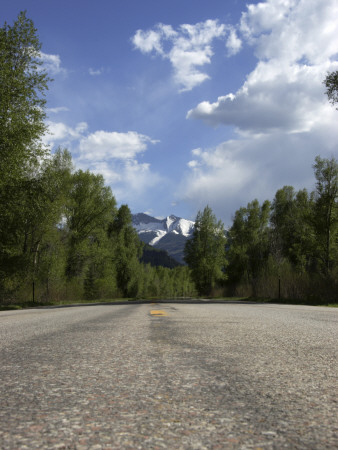 Rocky Mountain Road Mountains Sky by James Pauls Pricing Limited Edition Print image