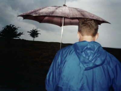 A Man With An Umbrella by Jens Olof Lasthein Pricing Limited Edition Print image