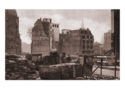 St Paul's Cathedral In London, England, Seen Through Ruins After A Bombing During World War Ii by George Cruikshank Pricing Limited Edition Print image
