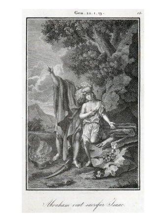 Preparing To Sacrifice Isaac, Abraham Is Prepared To Sacrifice His Only Son by Marcus Stone Pricing Limited Edition Print image