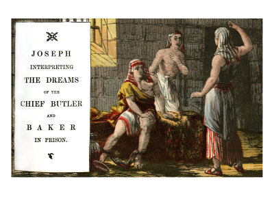 Genesis 40: Joseph Interpreting The Dreams Of The Chief Butler And Baker In Prison by Rudolf Eichstaedt Pricing Limited Edition Print image
