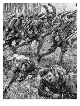World War I - Battle Of Ypres by William Hole Pricing Limited Edition Print image