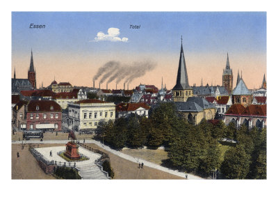Essen, Germany - View Of The City Centre, Early 20Th Century by Hugh Thomson Pricing Limited Edition Print image