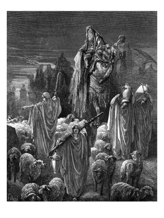 Jacob Travelling Into Egypt by Gustave Doré Pricing Limited Edition Print image