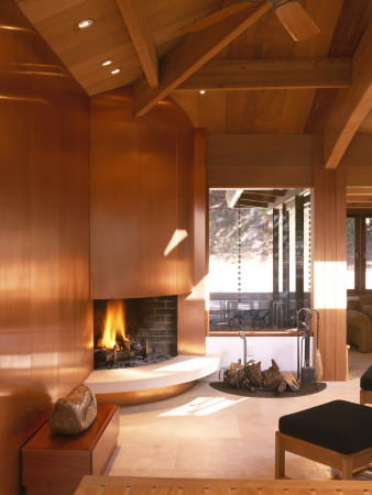 Greyrock Estate, Big Sur, California (2001) - Main Living Space, Architect: Daniel Piechota by Alan Weintraub Pricing Limited Edition Print image