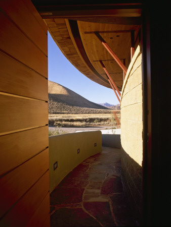Sun Valley House, Idaho, 1992, Looking Out From Entrance, Architect: Bart Prince by Alan Weintraub Pricing Limited Edition Print image