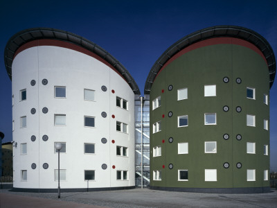 University Of East London Halls Of Residence, Royal Albert Dock, London, Architect: Edward Cullinan by Benedict Luxmoore Pricing Limited Edition Print image