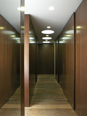 Casa Marrom, Sao Paulo, Corridor, Architect: Isay Weinfeld by Alan Weintraub Pricing Limited Edition Print image