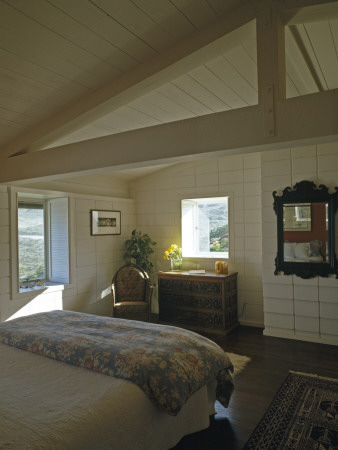 Morley Baer Stone House, Carmel, California, 1965, Bedroom, Architect: William Wurster by Alan Weintraub Pricing Limited Edition Print image