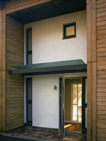 House For The Future, Cardiff, Wales, Recessed Entrance Porch, Architect: Jestico And Whiles by Charlotte Wood Pricing Limited Edition Print image