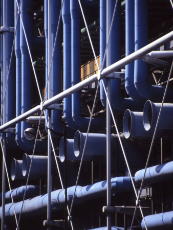 Centre Georges Pompidou, Beaubourg, Paris (1977), Architects: Renzo Piano And Richard Rogers by David Churchill Pricing Limited Edition Print image