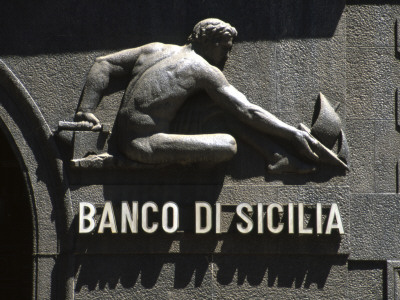 Banco Di Sicilia, Milan Italy by David Churchill Pricing Limited Edition Print image