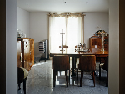 Refurbished House, Brighton, England, Dining Room, Architect: Helen Wheeler by David Churchill Pricing Limited Edition Print image