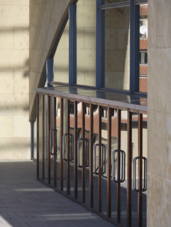 Main Entrance To Palacio De Congresos Y Exposiciones, Salamanca, Castilla Y Leon, Spain by David Borland Pricing Limited Edition Print image