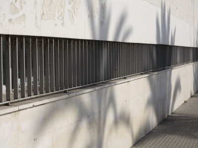 Ground Level Grilles On West Facade Of Escuela De Nautica - Nautical Academy (1963-70) by David Borland Pricing Limited Edition Print image