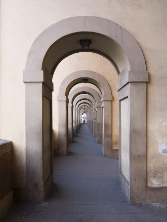 Vasari Corridor (Corridoio Vasariano), Arches, Ponte Vecchio, Florence, Italy, 1565 by David Clapp Pricing Limited Edition Print image