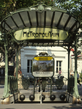 Metro Entrance, Paris - Art Nouveau, Architect: Hector Guimard by David Churchill Pricing Limited Edition Print image