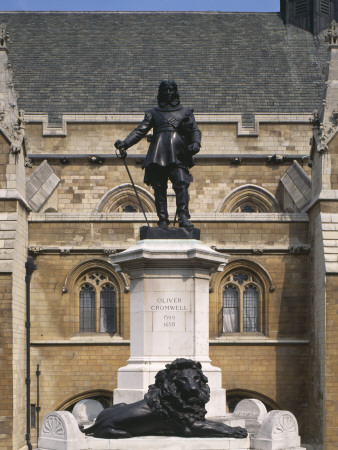 Statue Of Oliver Cromwell, Westminster, London by David Churchill Pricing Limited Edition Print image