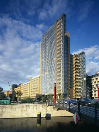 Postdamer Platz, Berlin, Debis Tower, Architect: Renzo Piano Building Workshop by John Edward Linden Pricing Limited Edition Print image