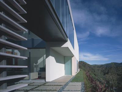Oshry Residence, Bel Air, California, Exterior With Footbridge, Spf Architects by John Edward Linden Pricing Limited Edition Print image