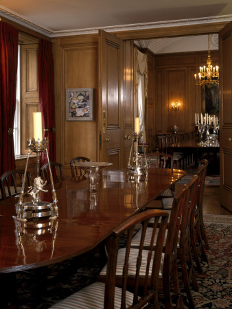 10 Downing Street, Small Dining Room Looking Into State Dining Room by Mark Fiennes Pricing Limited Edition Print image