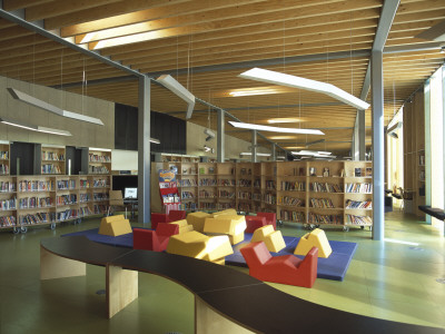Idea Store, Tower Hamlets, London, Childrens Area In Library, Architect: Adjaye Associates by Morley Von Sternberg Pricing Limited Edition Print image