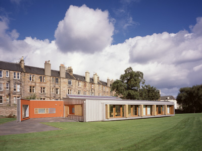 Holyrood Education Centre, Holyrood Park, Edinburgh, Scotland, Path To Main Entrance by Keith Hunter Pricing Limited Edition Print image