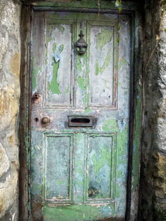 Old Weather Beaten Door, St Ives In Corrnwall by Mark Bury Pricing Limited Edition Print image