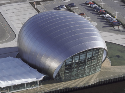 Glasgow Science Centre, Scotland, Tower View Imax Cinema, Architect: Building Design Partnership by Keith Hunter Pricing Limited Edition Print image