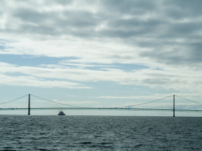 Mackinaw Bridge, Michigan, Usa 1957 by Natalie Tepper Pricing Limited Edition Print image