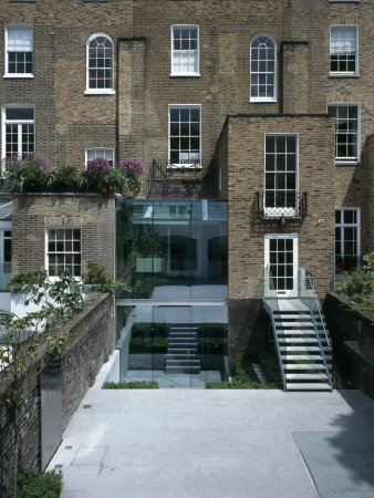 Glass House Extension Near Regent's Park Nw1, Day Time Exterior, Architect: Belsize Architects by Nicholas Kane Pricing Limited Edition Print image