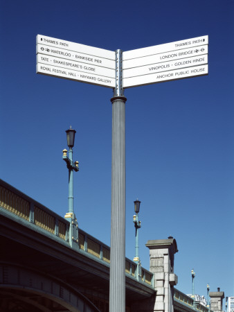 Bankside Street Signs, London, Detail by Peter Durant Pricing Limited Edition Print image