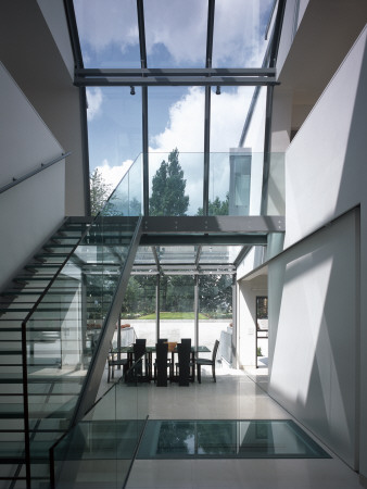 Modern House With Basement Pool, Hampstead - Interior - Atrium, Belsize Architects by Nicholas Kane Pricing Limited Edition Print image