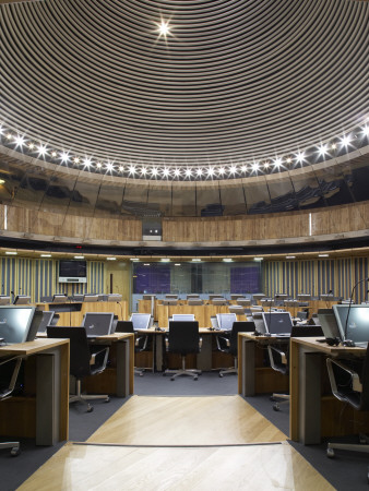 National Assembly For Wales, Cardiff, Debating Chamber, Architect: Richard Rogers Partnership by Richard Bryant Pricing Limited Edition Print image