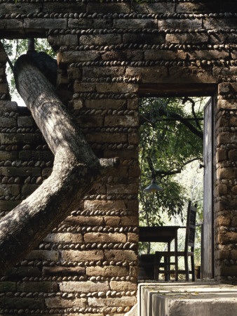 Jungle House, Tepotzlan, Entrance To Living Area, Architect: Sergio Puente And Ada Dewes by Richard Bryant Pricing Limited Edition Print image