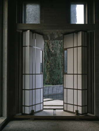 Brion Cemetery, San Vito D'altivole, Near Treviso, Italy, 1969 - 1978, Chapel Entrance Doors by Richard Bryant Pricing Limited Edition Print image