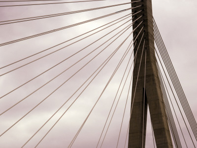 Suspension Cables On The Cable Stayed Franjo Tudjman Bridge Dubrovnik, Croatia, by Olwen Croft Pricing Limited Edition Print image