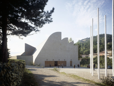 Church At Riola Di Vergato, 1978, Completed After Aalto's Death In 1976 By Wife Elissa Makiniwemi by Richard Einzig Pricing Limited Edition Print image