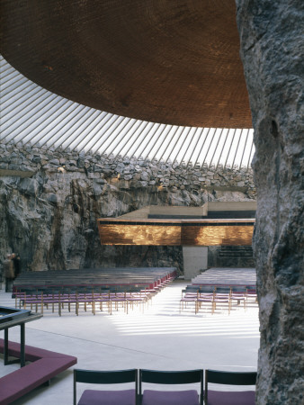 Temppeliaukio Church, Helsinki, 1969, The Rock Church, Architect: Timo And Tuomo Suomalainen by Richard Einzig Pricing Limited Edition Print image