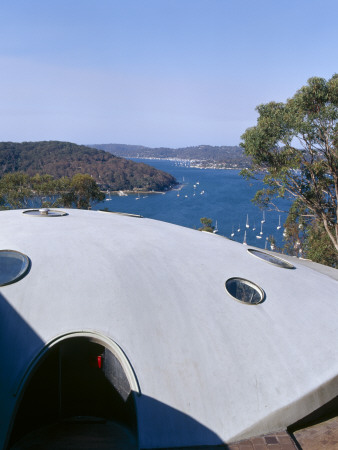 Spaceship House, New South Wales '63, Was Largest Freeform Concrete Structure, Southern Hemisphere by Richard Powers Pricing Limited Edition Print image