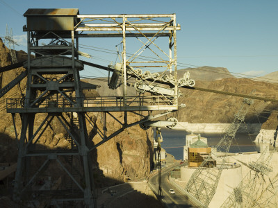 Old Overhead Cable Crane, Hoover Dam by Richard Williamson Pricing Limited Edition Print image