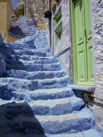 Symi, Greece by Robert O'dea Pricing Limited Edition Print image