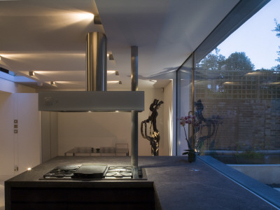 Pavilion Extension, Kitchen At Dusk, Architect: Paul Archer Design by Will Pryce Pricing Limited Edition Print image