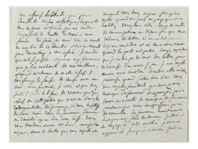 Autograph Letter To Charles De Mornay, July 30, 1838 by Eugene Delacroix Pricing Limited Edition Print image